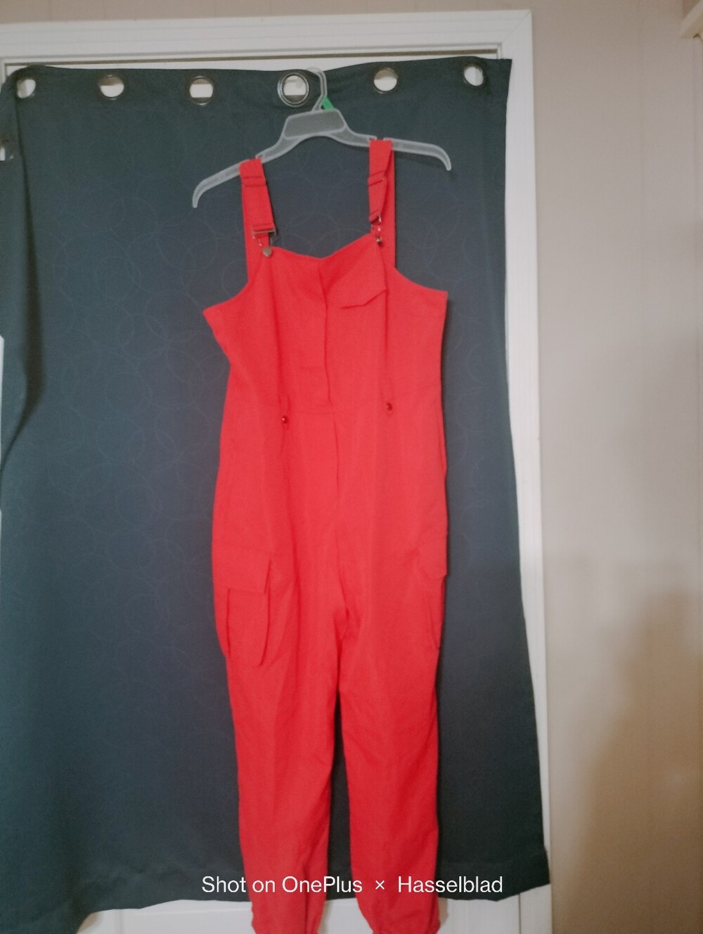 Red Women's Utility Jumpsuit
